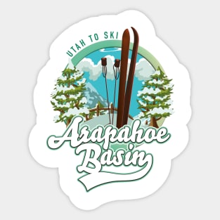 Arapahoe Basin Utah skiing logo Sticker